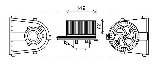 AVA QUALITY COOLING vidaus pūtiklis AI8378